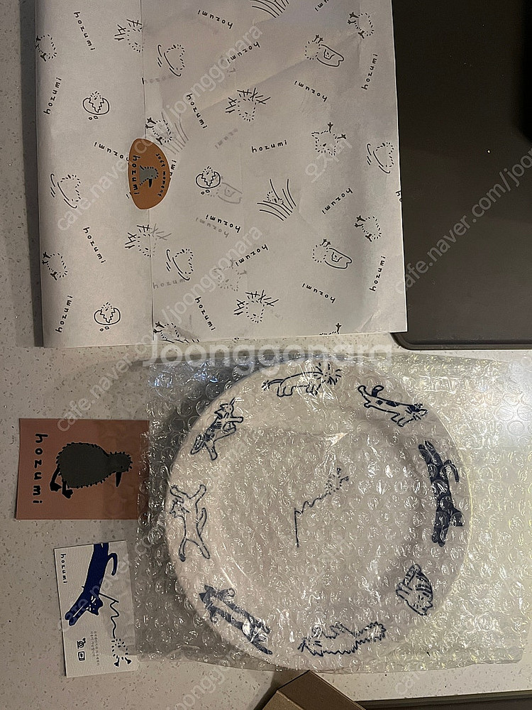 호즈미 플레이트 고양이 접시(새제품)--1