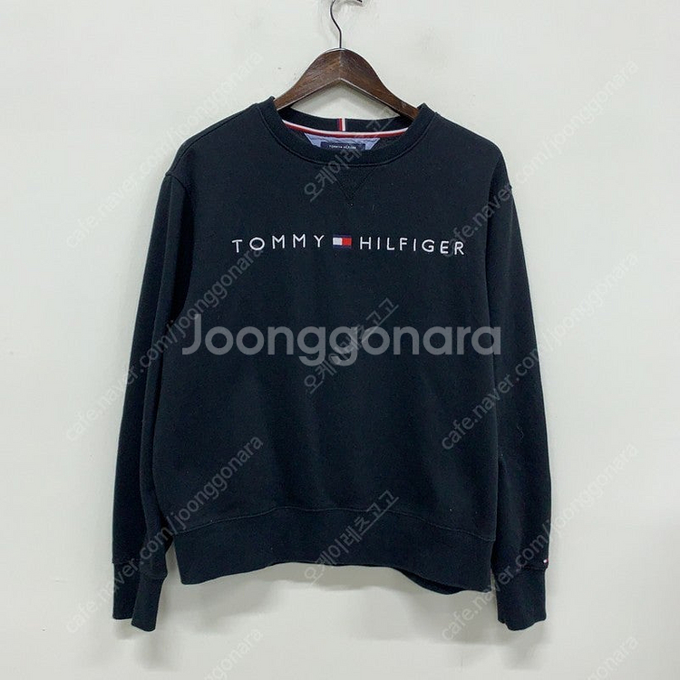 타미힐피거 네이비 빅로고 맨투맨 105 G01539--0