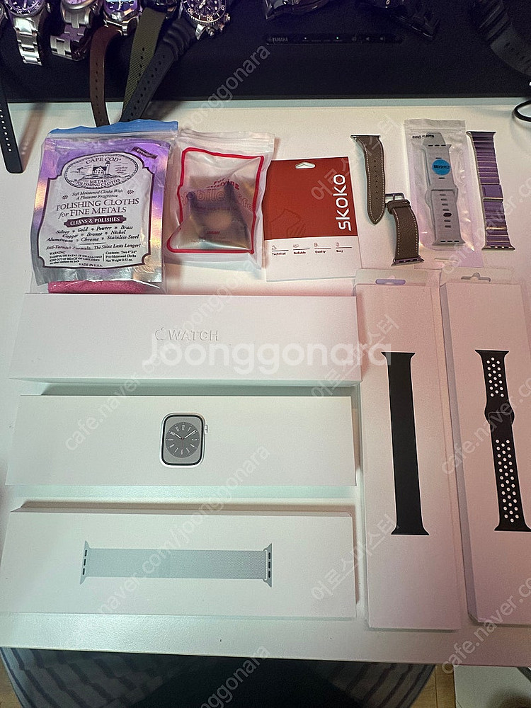 애플워치 8 스테인리스 실버 정품스트랩 3개 이상판매합...--0