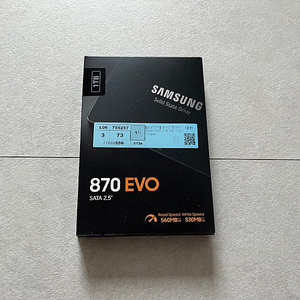 삼성전자 내장형 SSD 870 EVO (1TB), MZ-77E1T0BW, 미개봉