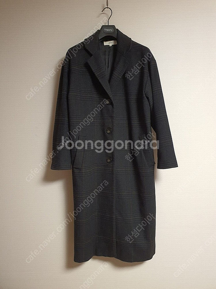 아떼 바네사브루노 박시핏 울 롱 코트 38 사이즈 체크 자켓 36 사이즈 린넨 티셔츠 카고 팬츠 36 사이즈--1