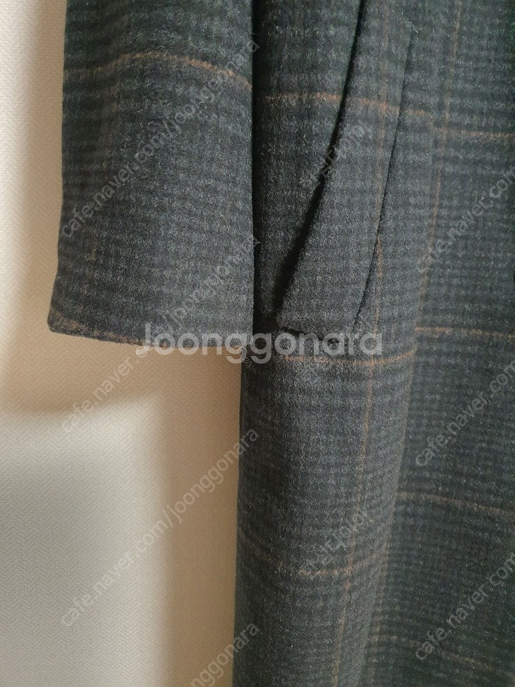 아떼 바네사브루노 박시핏 울 롱 코트 38 사이즈 체크 자켓 36 사이즈 린넨 티셔츠 카고 팬츠 36 사이즈--6