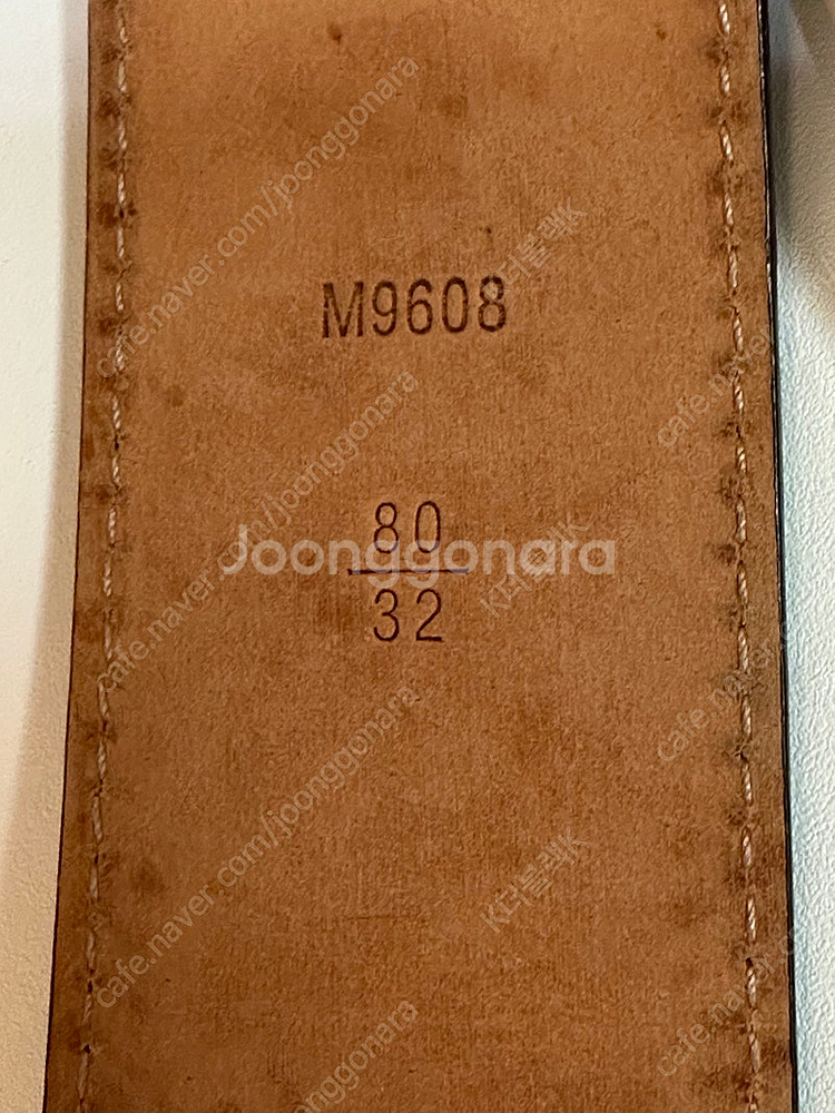 정품 루이비통 모노그램 LV 벨트 (정품감정서 보유)--5