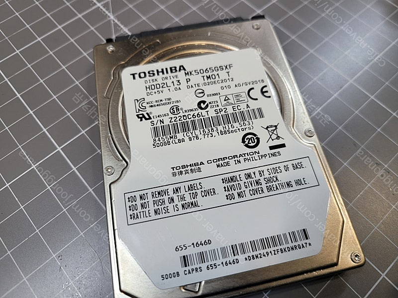 2.5인치 중고 시게이트 WD 도시바 하드디스크 320GB 500GB 1TB 2TB 판매--2