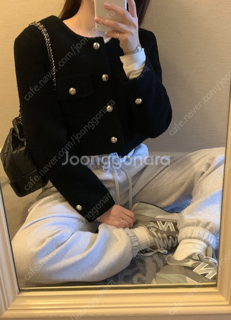 바이무드 leeds boucle short jk bla...--2