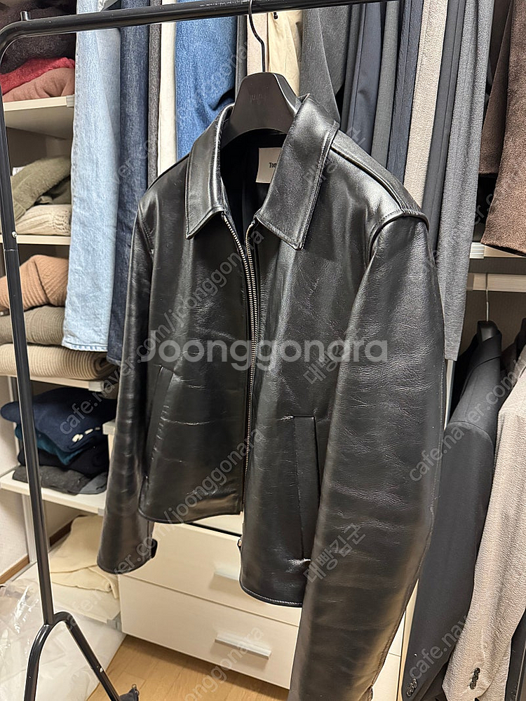 토니웩 23ss calf leather cropped ...--0