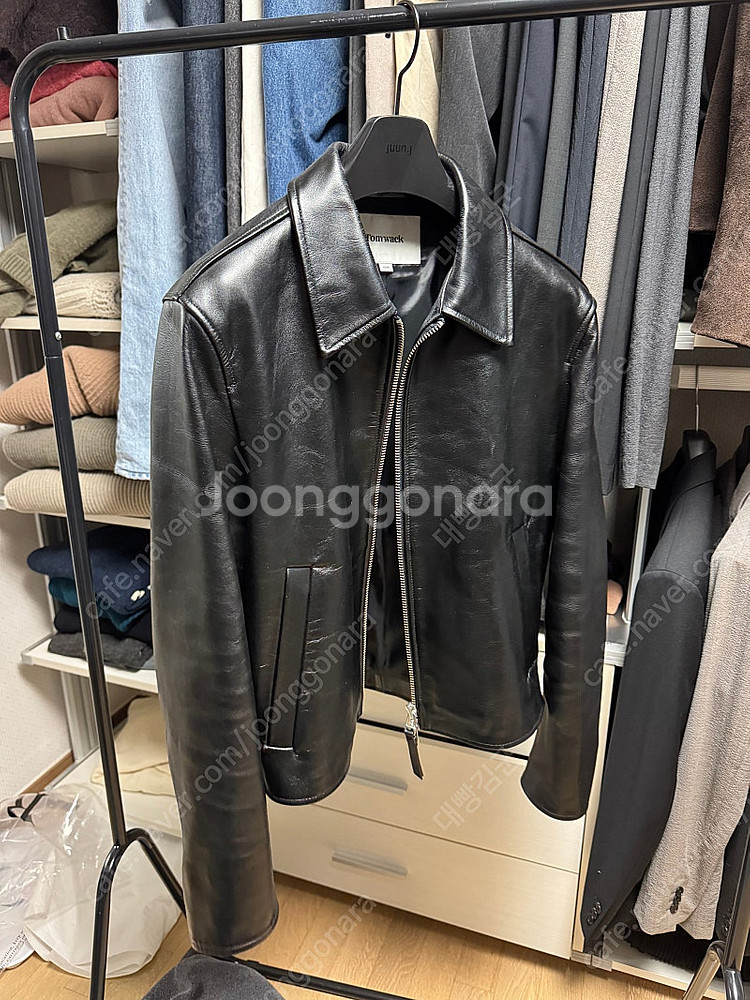 토니웩 23ss calf leather cropped ...--1