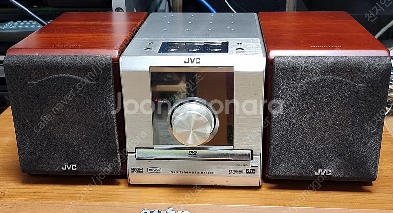 JVC EX-D11 우드콘 스피커 마이크로 오디오 세트--1