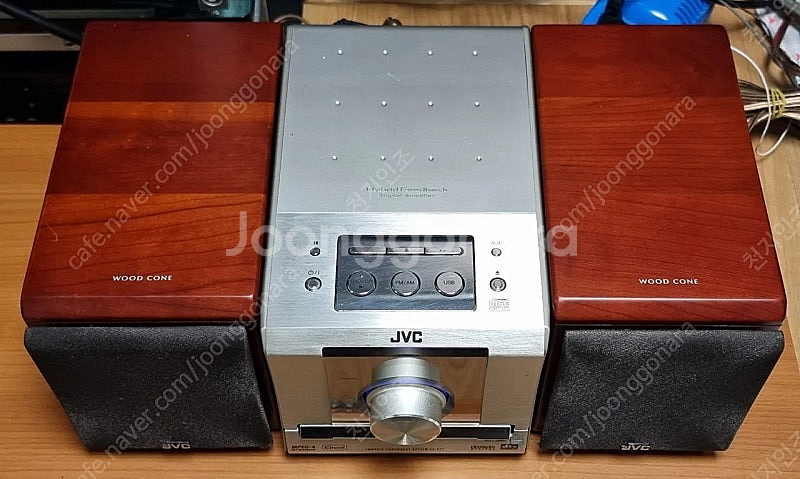 JVC EX-D11 우드콘 스피커 마이크로 오디오 세트--2
