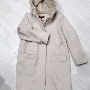 MAX MARA 막스마라 후드 퍼 캐시미어 지퍼 코트
