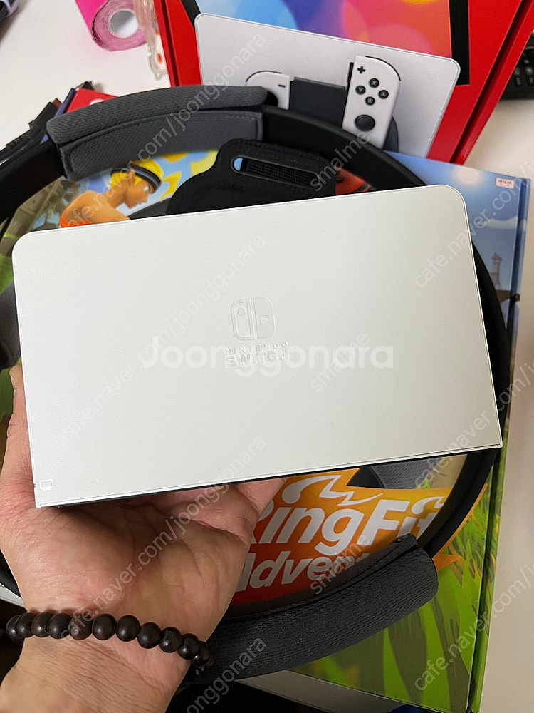 [가격낮춤]S급상태 닌텐도 스위치 OLED+칩4개+기타...--3