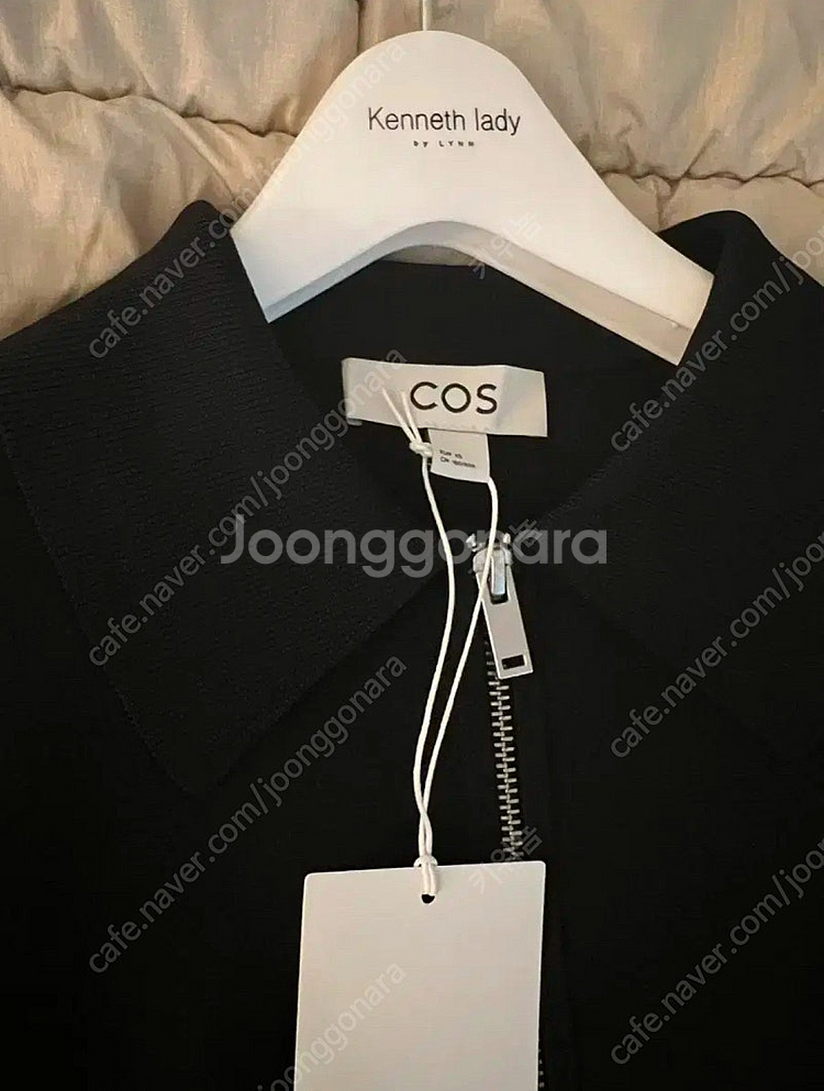 새상품) COS 코스 크롭 밀라노 니트 자켓 블랙 XS--2