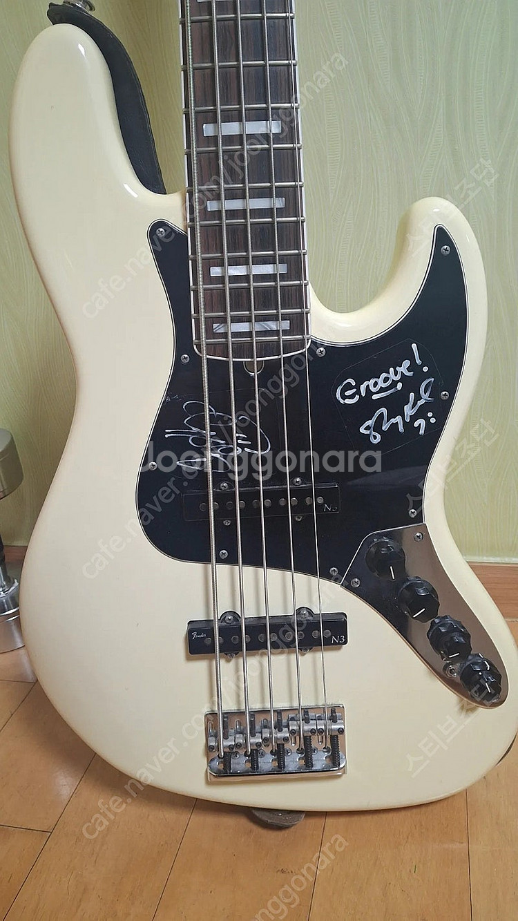 펜더 fender 아메리칸 디럭스 5현 베이스 올림픽화...--4