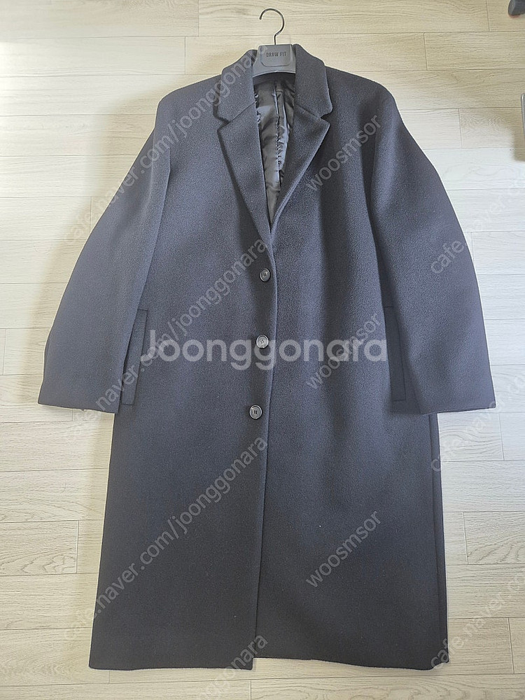 드로우핏 프리미어 퓨어 캐시미어 히든 싱글코트 M--0