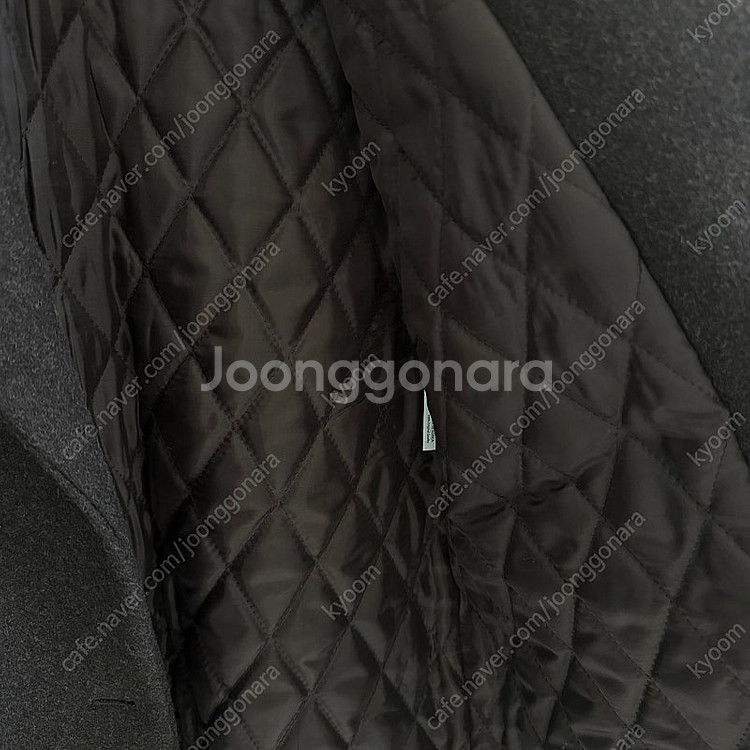 라룸 울 안감 누빔 자켓 브라운--4