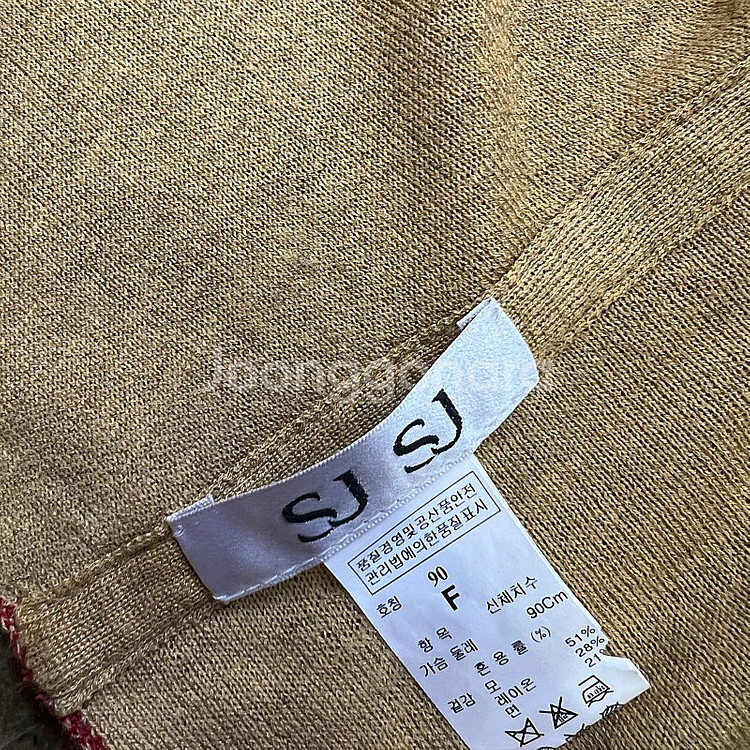 F) 한섬 SJSJ 숄 니트 가디건 판초 가디건 시스템 타임 마인--4