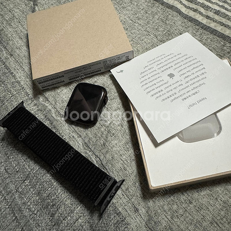 애플워치7 티타늄 스페이스블랙 45mm 리퍼 새상품 판...--0