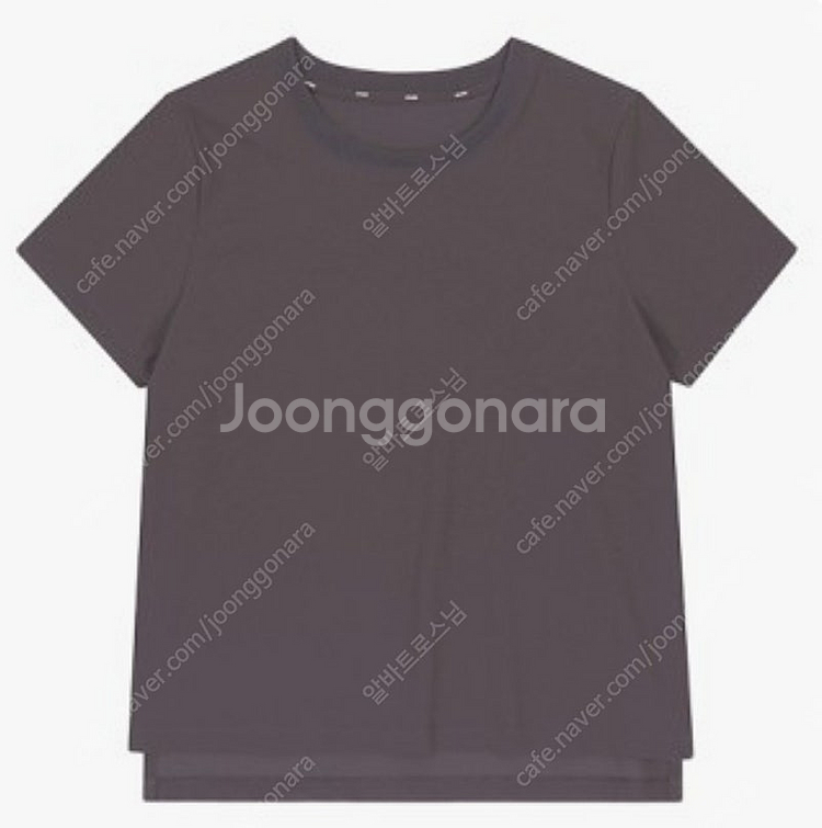 안다르 쿨라이즈 숏슬리브 4사이즈 래빗 차콜--0