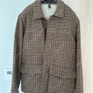 드레익스 하운드투스 동키 초어 자켓 Houndstooth Check Harris Tweed Donkey Chore Jacket 42 사이즈