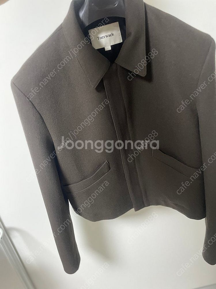 토니웩 24fw 버진울 크롭 블루종 L--1