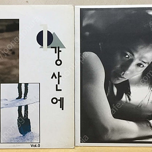 LP ; 강산에 초반 엘피 음반 2장 vol.0 vol.1 라구요, 나는 사춘기 - 0집, 1집 ; 킹레코드