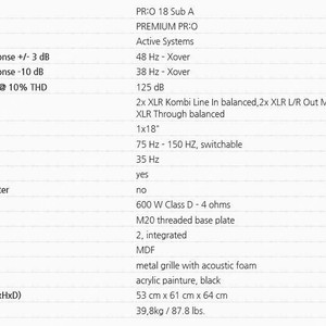 hk pro sub 18a