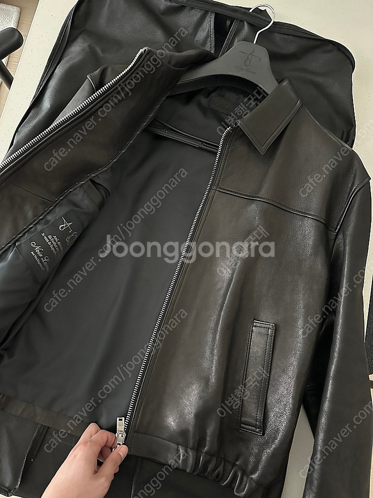느와르라르메스 세미오버 블루종 48 새상품--1