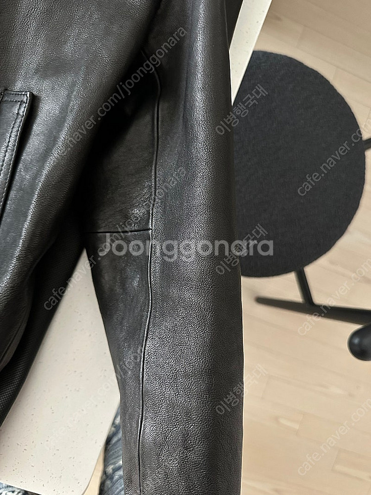 느와르라르메스 세미오버 블루종 48 새상품--3