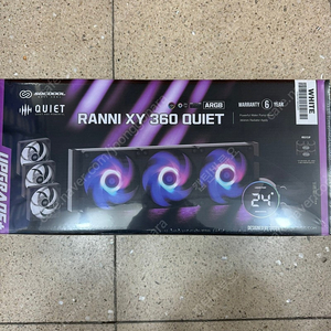 쓰리알 RANNI XY 360 QUIET ARGB 화이트 미개봉 새상품