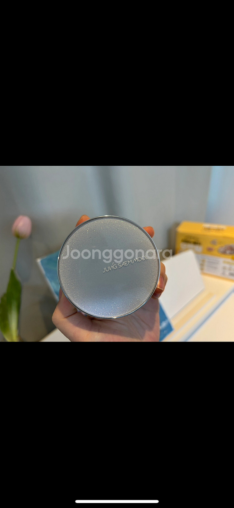 1회사용 정샘물 스킨 누더 쿠션 라이트 +글리터팟,에센...--1