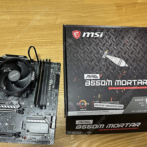 AMD 5600G / MSI MAG B550M MORTAR(박격포) / 삼성 DDR4 16기가 판매합니다