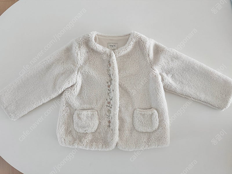 슈슈앤크라 자수 퍼 자켓 6y--5