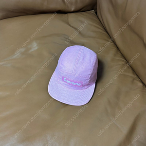 Supreme 슈프림 캠프캡 모자 (Jacquard Logo Pink)