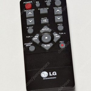 lg xa105 오디오 리모컨