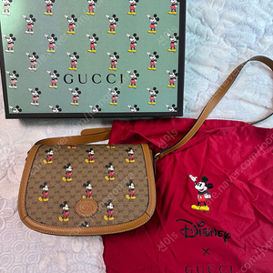 구찌 x 디즈니 디즈니 미키마우스 플랩 크로스 백/ Gucci/Disney/Mickey Mouse