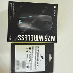 커세어M75 MIRELESS CORSAIR M75 RGB 무선마우스 팝니다. 그립테이프 포함