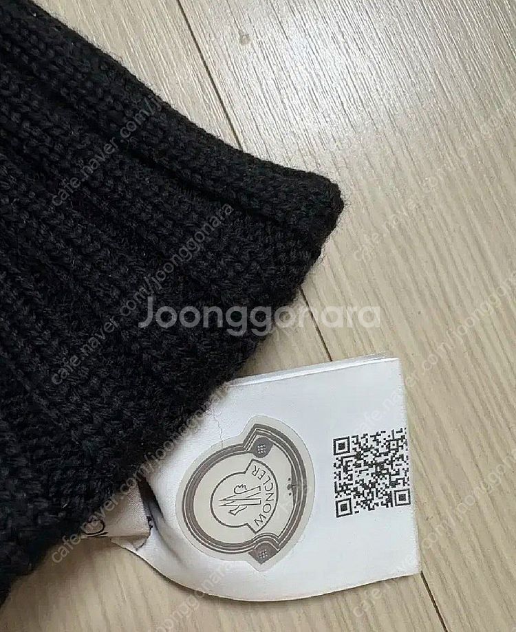 몽클레어 정품 비니 블랙--1