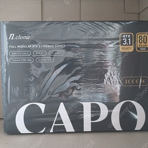 엔클롬 CAPO 1000W 80PLUS GOLD 풀모듈러 ATX 3.1 컴퓨터파워 PC 파워 서플라이