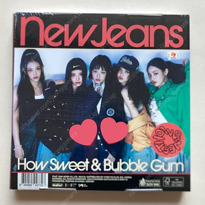 뉴진스 하우스윗 버블검 단체 앨범 미개봉 newjeans how sweet bubble gum