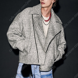 매종미네드 MERCURY CARDING WOOL RIDER JACKET GREY 새상품