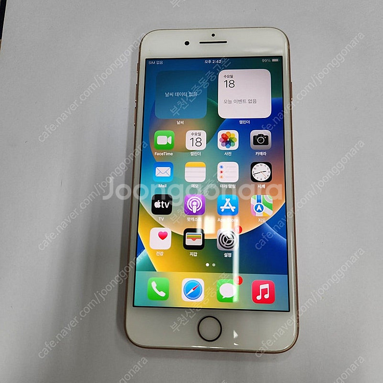 196992 아이폰8플러스 로즈골드64기가 무잔상 성능90% 메인폰 자녀폰 추천 19만원--1