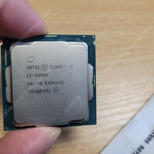 인텔 i3-9100f cpu 19000원