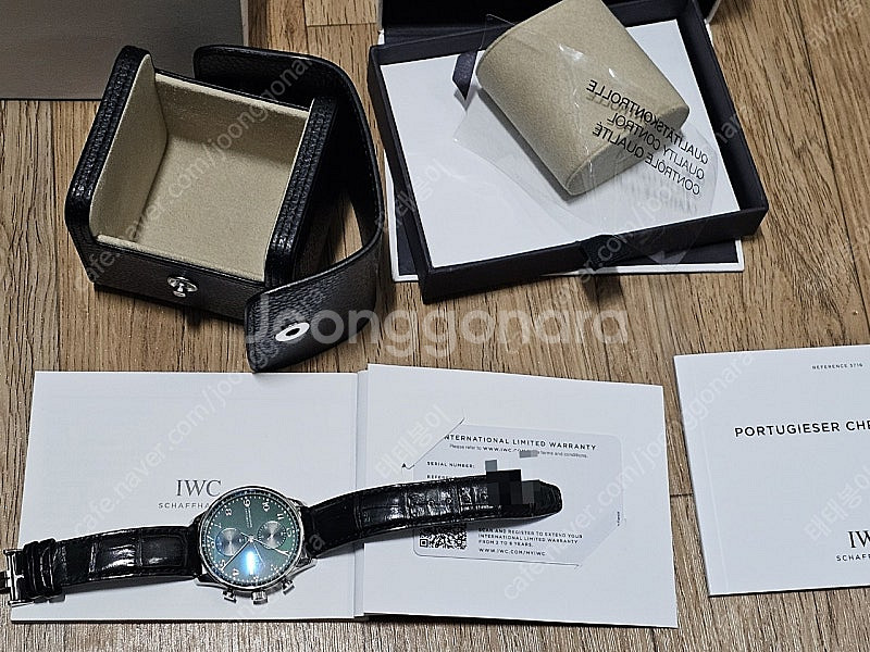 IWC 포르투기저 크로노그래프 녹판 녹판--3