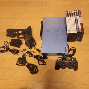 ps2 5만번 정발 아쿠아블루 건콘