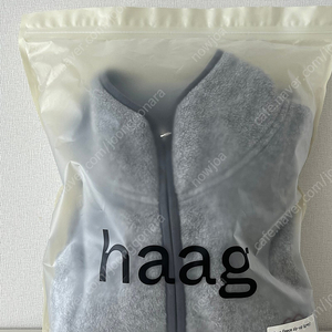 haag - a love fleece zip-up grey