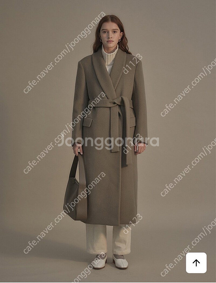 낫띵리튼 코트 Shawl collar long coat--0