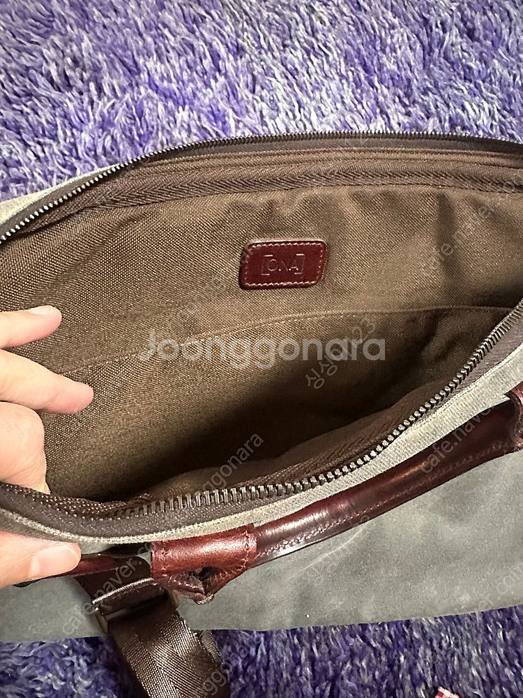 ona kingston 오나 킹스톤 왁스캔버스 서류가방...--3
