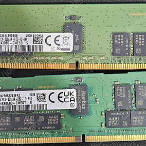 [메모리] 삼성 DDR4 PC4-25600 서버용 2개 팔아요