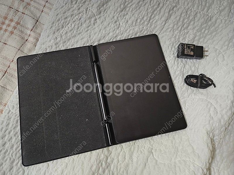 (A급) 갤럭시탭S7 128G(충전기, 케이블, 케이스...--4