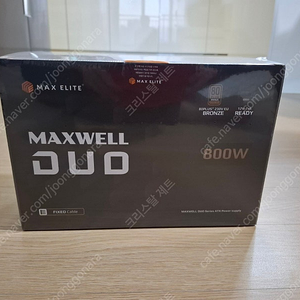 <미개봉>맥스엘리트 MAXWELL DUO 800W 80PLUS브론즈 파워서플라이 팝니다